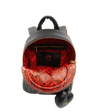 LOVE MOSCHINO PUFFY LOGO Backpack with heart pouch black/red/black - Women’s Bags - 5