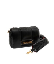 LOVE MOSCHINO PUFFY LOGO Shoulder bag with heart pouch - Women’s Bags