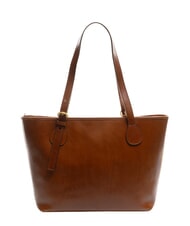THE BRIDGE STORY DONNA Leather shoulder shopping bag BROWN - Women’s Bags - 4