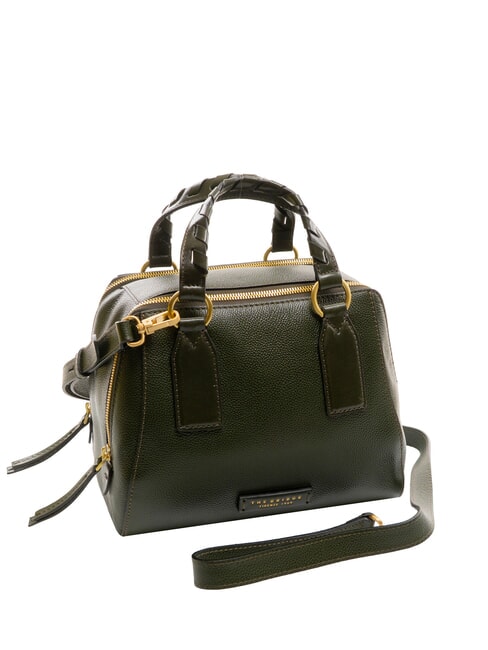 INES Leather satchel bag with shoulder strap tirolo abb. gold - Women’s Bags