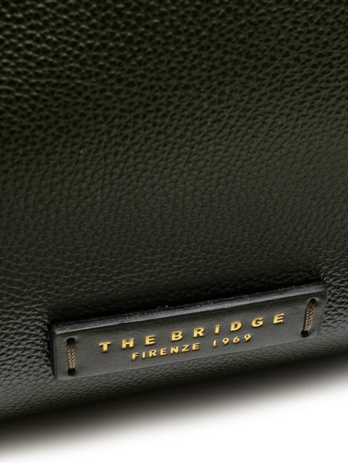 INES Leather satchel bag with shoulder strap tirolo abb. gold - Women’s Bags