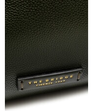 THE BRIDGE INES Leather satchel bag with shoulder strap tirolo abb. gold - Women’s Bags - 3