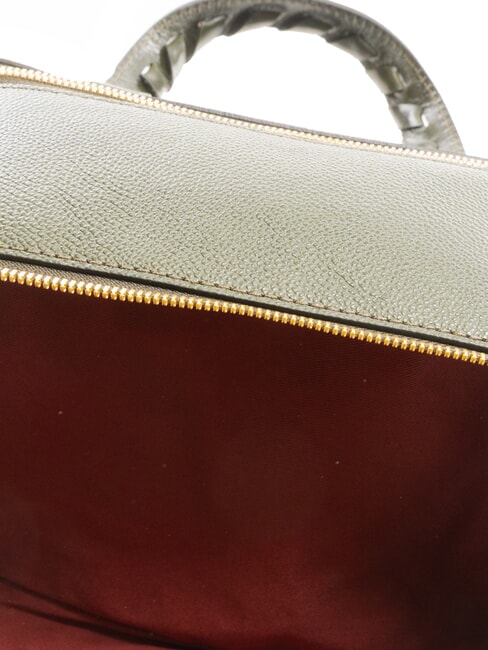 INES Leather satchel bag with shoulder strap tirolo abb. gold - Women’s Bags