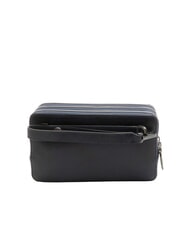 PIQUADRO W136 Men's leather clutch bag with 3 compartments blue - Tablet holder& Organizer - 3