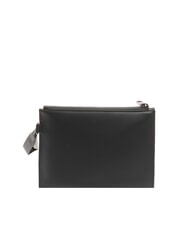 PIQUADRO CORNER SPECIALE GOMMATO Flat clutch bag with cuff Black - Tablet holder& Organizer - 4