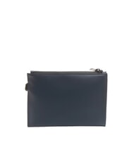 PIQUADRO CORNER SPECIALE GOMMATO Flat clutch bag with cuff blue - Tablet holder& Organizer - 3