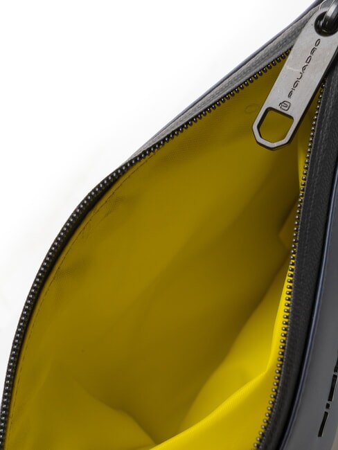 CORNER SPECIALE GOMMATO Flat clutch bag with cuff blue - Tablet holder& Organizer