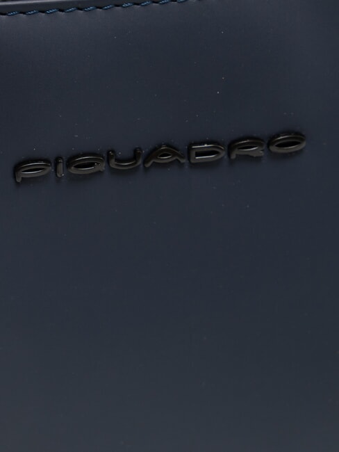 CORNER SPECIALE GOMMATO Flat clutch bag with cuff blue - Tablet holder& Organizer