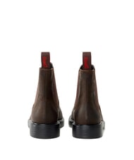 CAMPER DEAN Chelsea boots in nubuck leather dark brown - Men’s shoes - 4