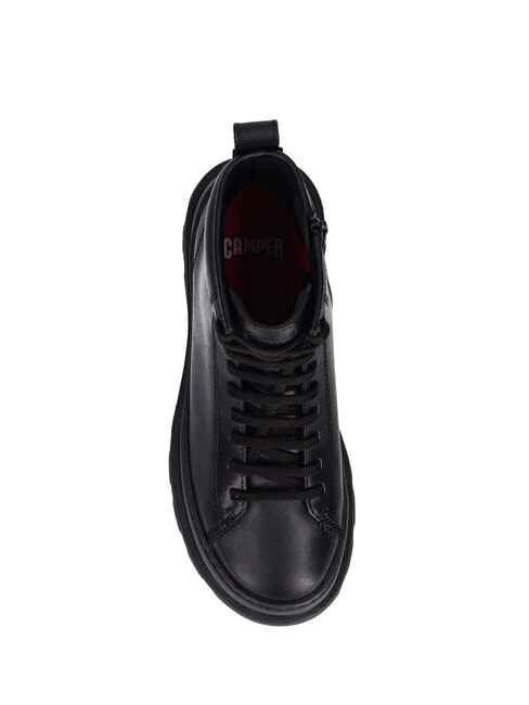 BRUTUS+ Leather basketball ankle boots black - Women’s shoes