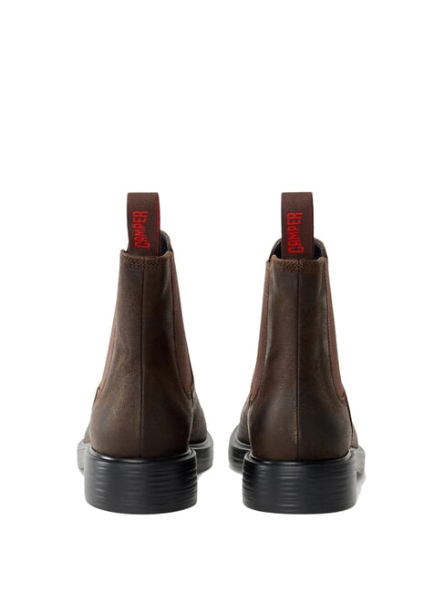 DEAN Chelsea boots in nubuck leather dark brown - Men’s shoes