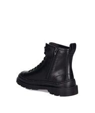 CAMPER BRUTUS+ Leather basketball ankle boots black - Women’s shoes - 3