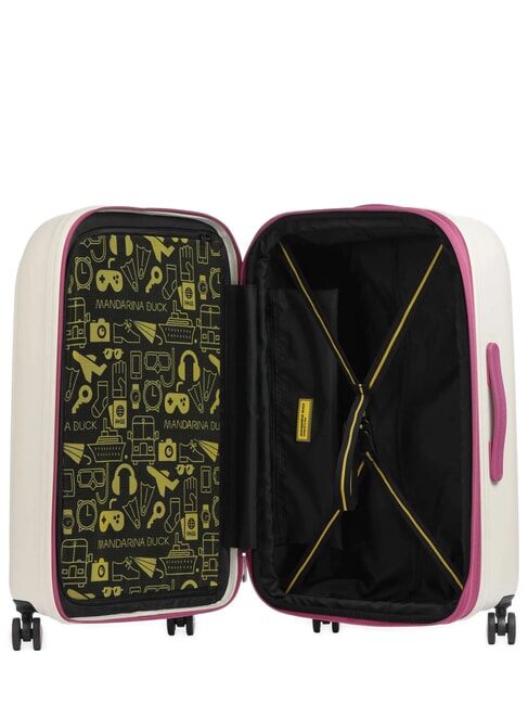 Trolley LOGODUCK +, medium size, expandable raspberry smoothie - Rigid Trolley Cases
