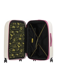 MANDARINA DUCK Trolley LOGODUCK +, medium size, expandable raspberry smoothie - Rigid Trolley Cases - 2