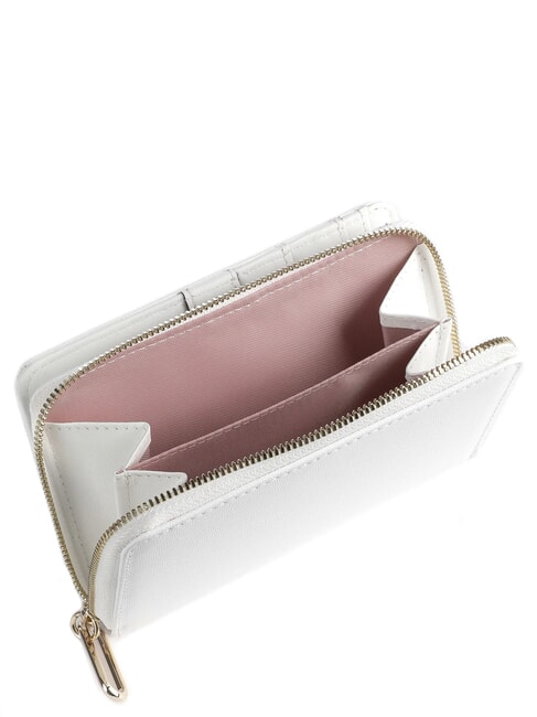 LUNA Medium wallet in leather optical white - Women’s Wallets