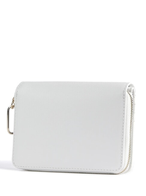 LUNA Medium wallet in leather optical white - Women’s Wallets