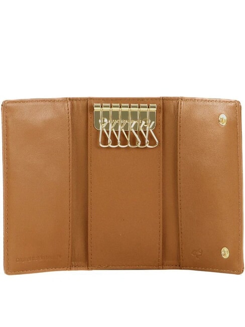 LUNA Leather key case caramel cafe - Key holders