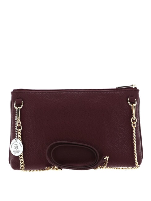 MELLOW Chain shoulder bag in leather windsor wine - Women’s Bags