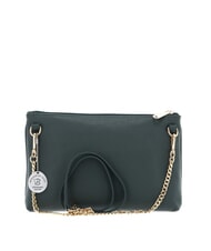 MANDARINA DUCK MELLOW Chain shoulder bag in leather dark forest - Women’s Bags - 3