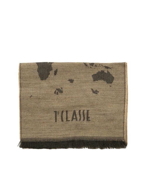 GEO Scarf with fringes BEIGE - Scarves