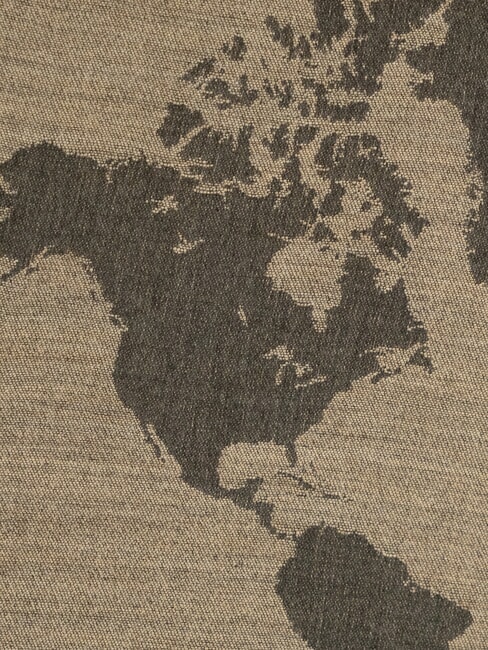 GEO Scarf with fringes BEIGE - Scarves