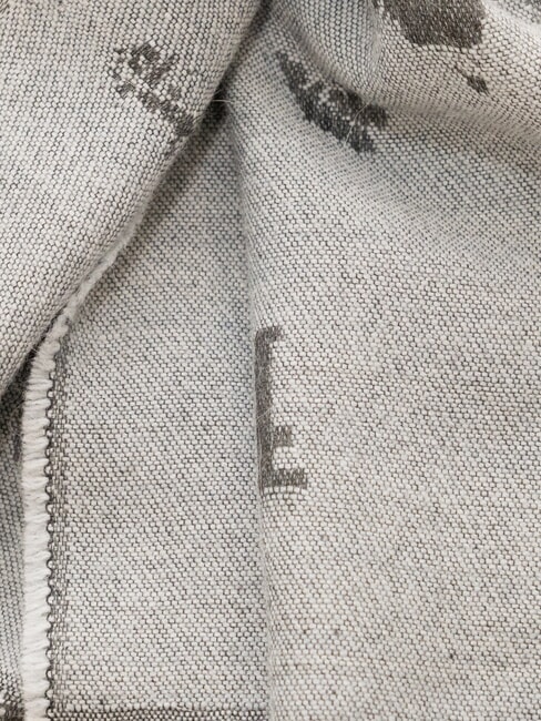 GEO Scarf with fringes sky blue - Scarves