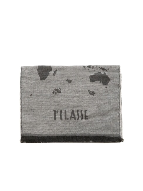 GEO Scarf with fringes GREY - Scarves