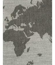 ALVIERO MARTINI PRIMA CLASSE GEO Scarf with fringes GREY - Scarves - 5