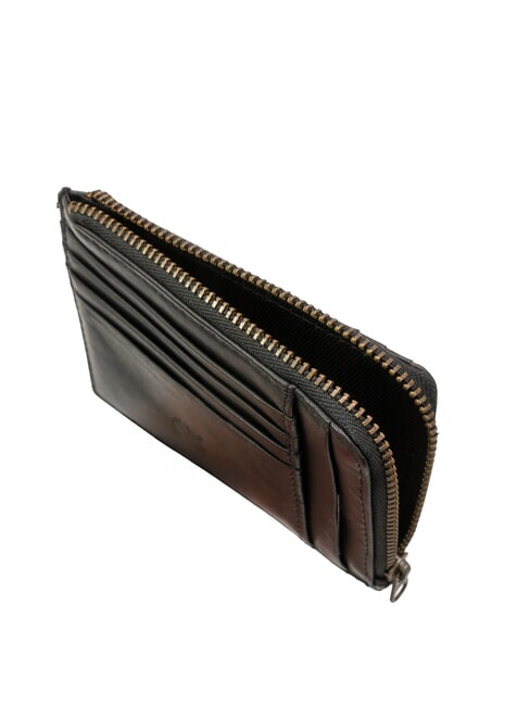 CLASSIC Leather card holder with coin purse black - Men’s Wallets