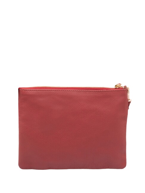 SMALL Small leather clutch bag with wristlet red - Women&rsquo;s Bags