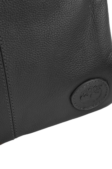 KENNEBUNK Leather bag with pocket black - Over-the-shoulder Bags for Men