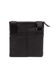 TIMBERLAND KENNEBUNK Leather bag with pocket black - Over-the-shoulder Bags for Men - 4