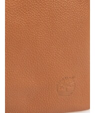 TIMBERLAND SMALL Small leather clutch bag with wristlet cognac - Women&rsquo;s Bags - 3