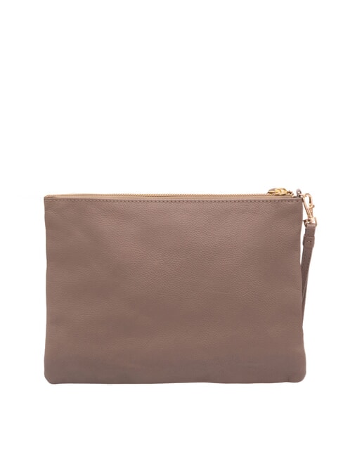 LARGE Large leather clutch bag with wristlet natural - Women&rsquo;s Bags