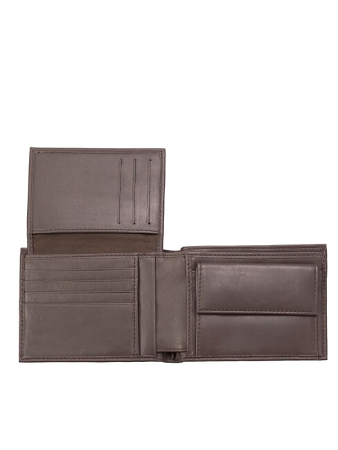 CLASSIC FLAP OVER Leather wallet coin purse dark brown - Men&rsquo;s Wallets