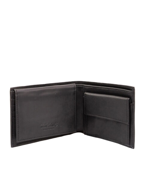 CLASSIC FLAP OVER Leather wallet coin purse black - Men’s Wallets