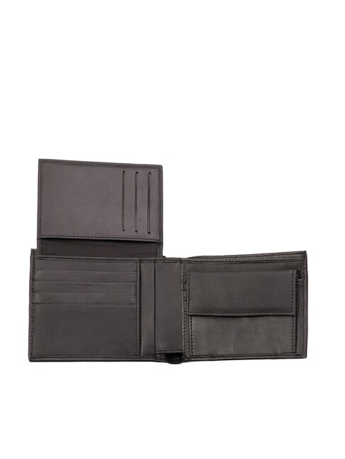 CLASSIC FLAP OVER Leather wallet coin purse black - Men’s Wallets