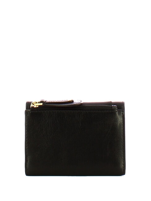 CECILIA Leather wallet Black Gold - Women’s Wallets