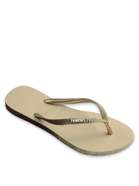 SLIM SPARKLE Flip flops SAND / GRAY - Women’s shoes