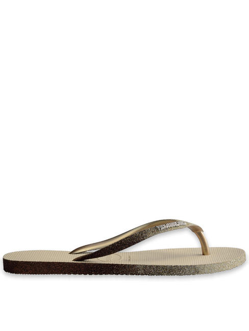 SLIM SPARKLE Flip flops SAND / GRAY - Women’s shoes