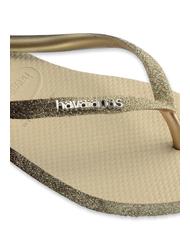 HAVAIANAS SLIM SPARKLE Flip flops SAND / GRAY - Women’s shoes - 4