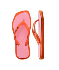 HAVAIANAS TOP SQUARE FUSION Flip-flops sunset orange - Women&rsquo;s shoes - 4