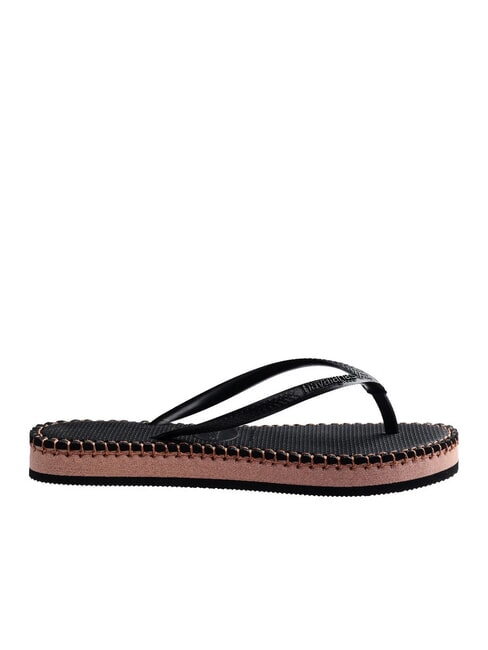 SLIM FLATFORM Flip-flops BLACK - Women’s shoes