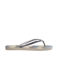 HAVAIANAS STYLESLIM SQUARE GLITTER Square flip-flops beige/silver metallic - Women’s shoes - 2