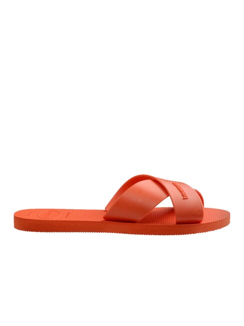 AQUA Cross-band slipper sunset orange - Women’s shoes