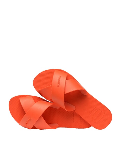 AQUA Cross-band slipper sunset orange - Women’s shoes