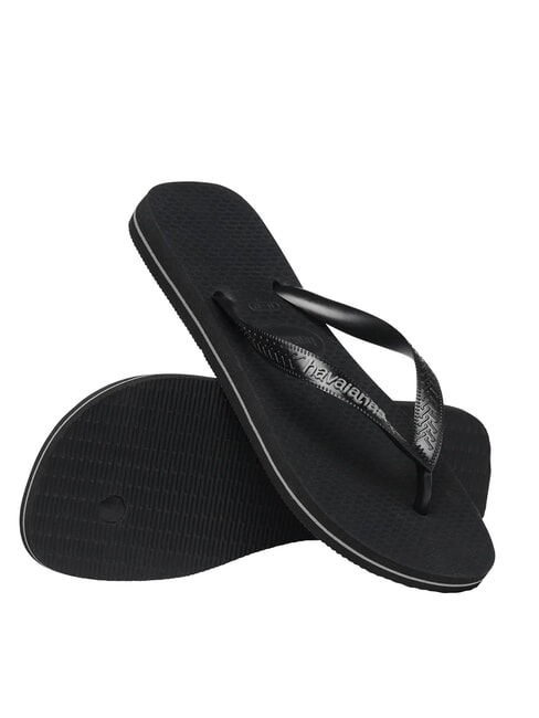 TOP RUBBER LOGO FILETE Flip-flops BLACK - Men’s shoes