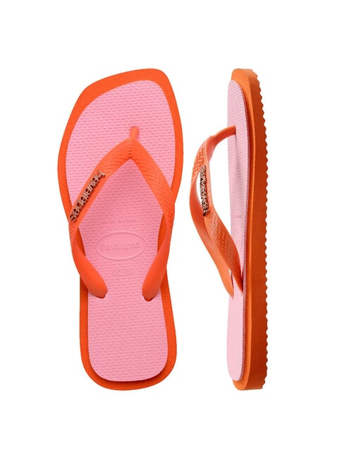 TOP SQUARE FUSION Flip-flops sunset orange - Women’s shoes