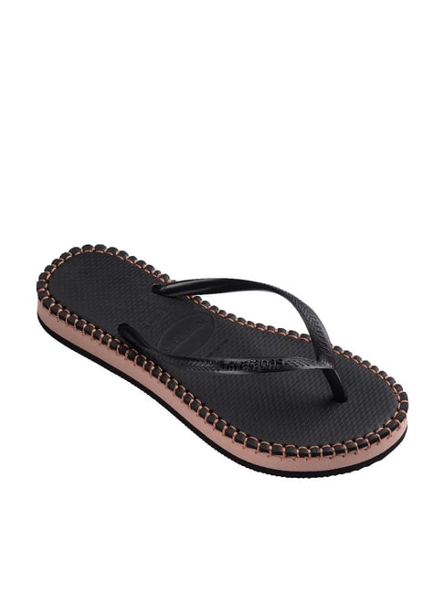 SLIM FLATFORM Flip-flops BLACK - Women’s shoes