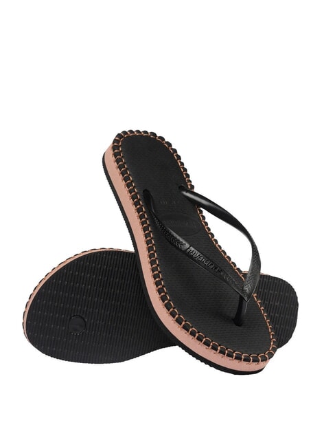 SLIM FLATFORM Flip-flops BLACK - Women’s shoes